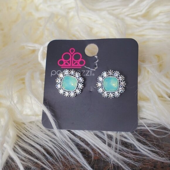 Silver Paparazzi Stud Earrings 🌴 - Picture 2 of 4